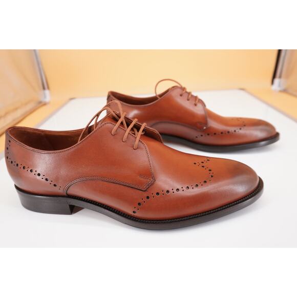 Allen Edmonds Lucca Toe Derby Oxford Men Shoes Size 9 Brown New $395 main image 6